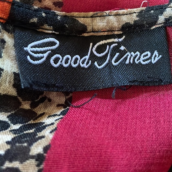 Animal print striped cover up - Picture 5 of 7